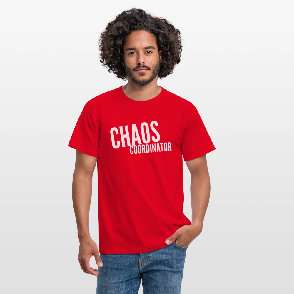 „Chaos Coordinator“ T-Shirt für Hausfrauen – Lustiges Mama-Shirt | Stylisch & bequem - Rot