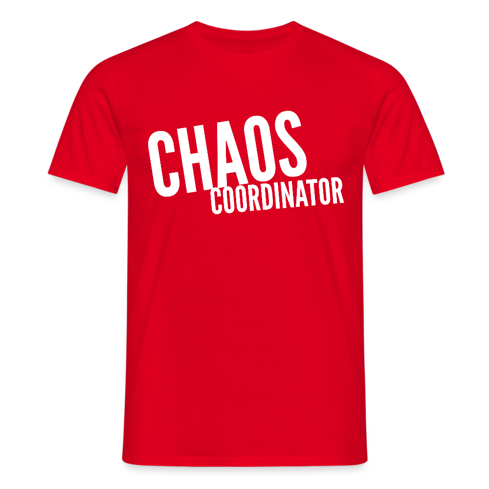 „Chaos Coordinator“ T-Shirt für Hausfrauen – Lustiges Mama-Shirt | Stylisch & bequem - Rot