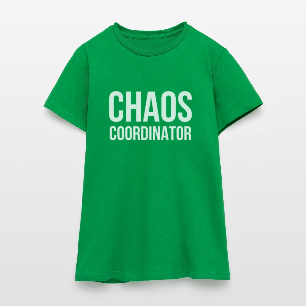 Chaos Coordinator T-Shirt – Lustiges Damen-Shirt - Kelly Green