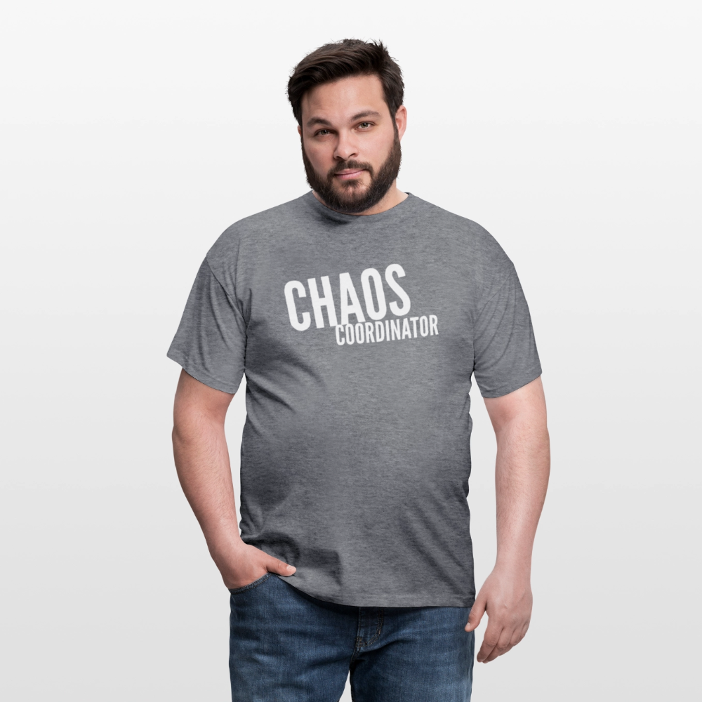 „Chaos Coordinator“ T-Shirt für Hausfrauen – Lustiges Mama-Shirt | Stylisch & bequem - Graphit meliert