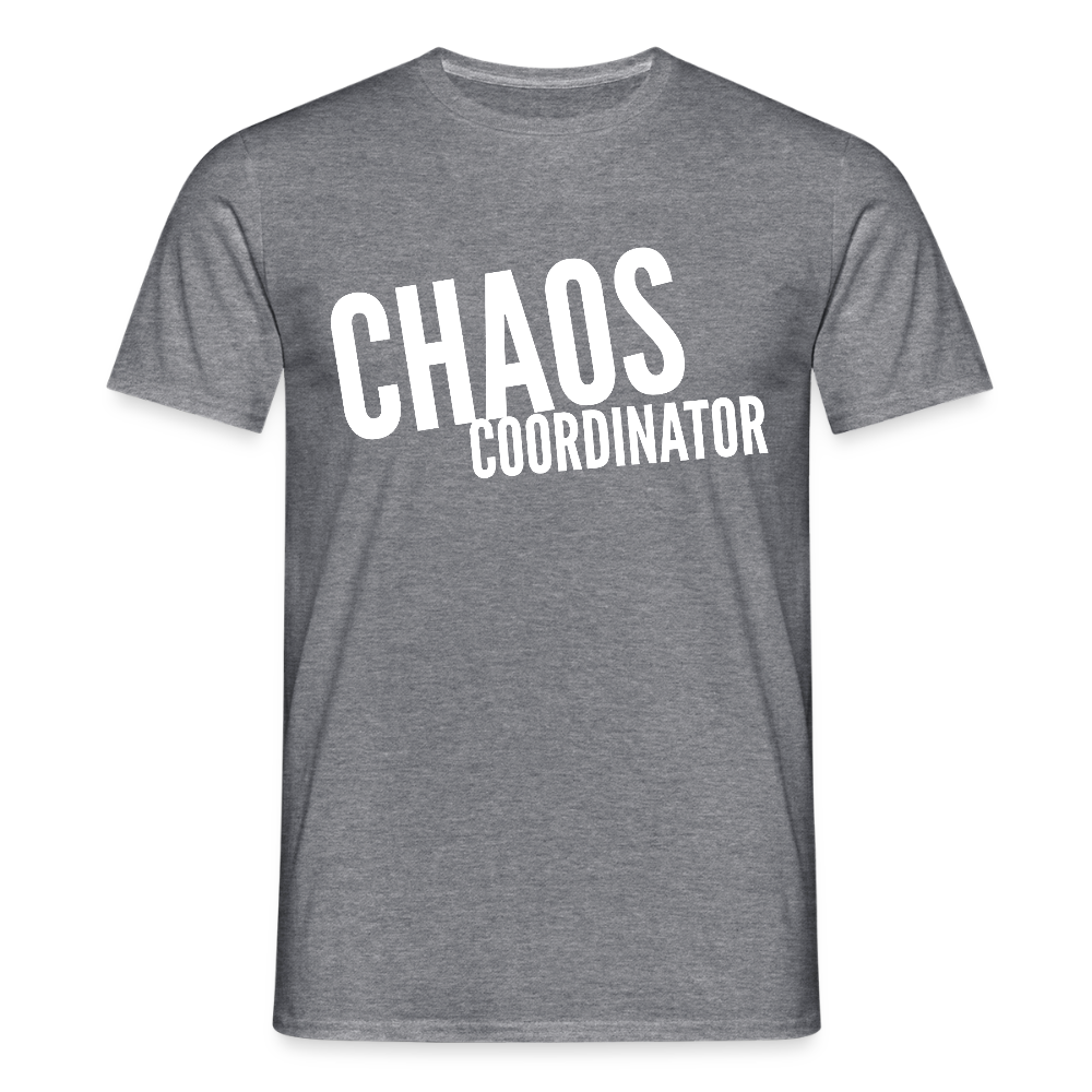 „Chaos Coordinator“ T-Shirt für Hausfrauen – Lustiges Mama-Shirt | Stylisch & bequem - Graphit meliert