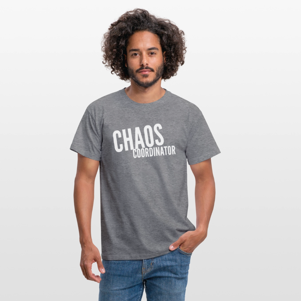 „Chaos Coordinator“ T-Shirt für Hausfrauen – Lustiges Mama-Shirt | Stylisch & bequem - Graphit meliert