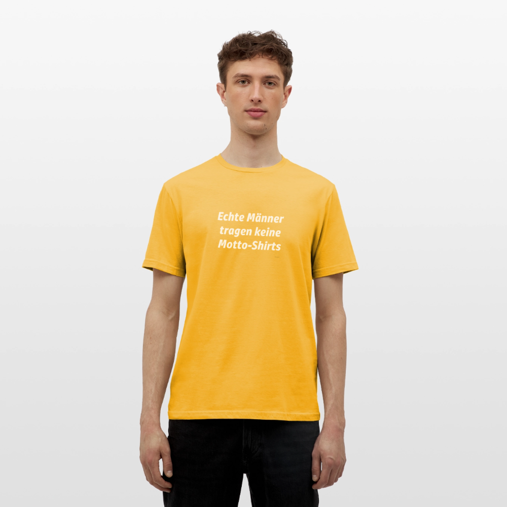 Echte Männer tragen keine Motto-Shirts - Gelb