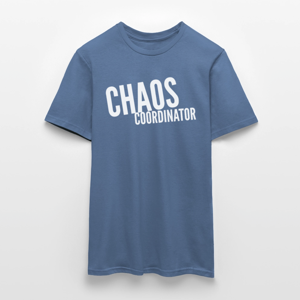 „Chaos Coordinator“ T-Shirt für Hausfrauen – Lustiges Mama-Shirt | Stylisch & bequem - Taubenblau 