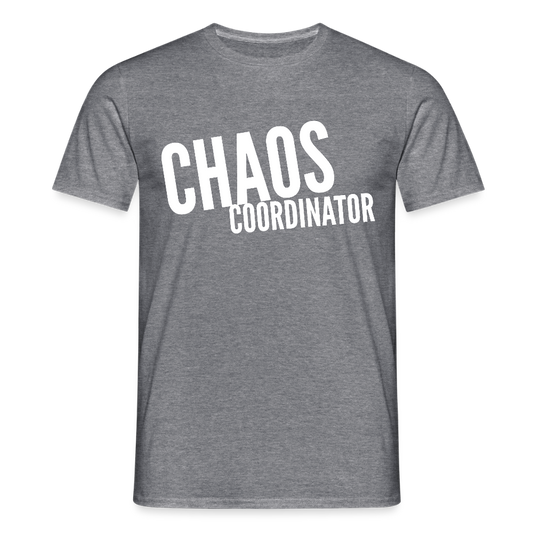 „Chaos Coordinator“ T-Shirt für Hausfrauen – Lustiges Mama-Shirt | Stylisch & bequem - Graphit meliert