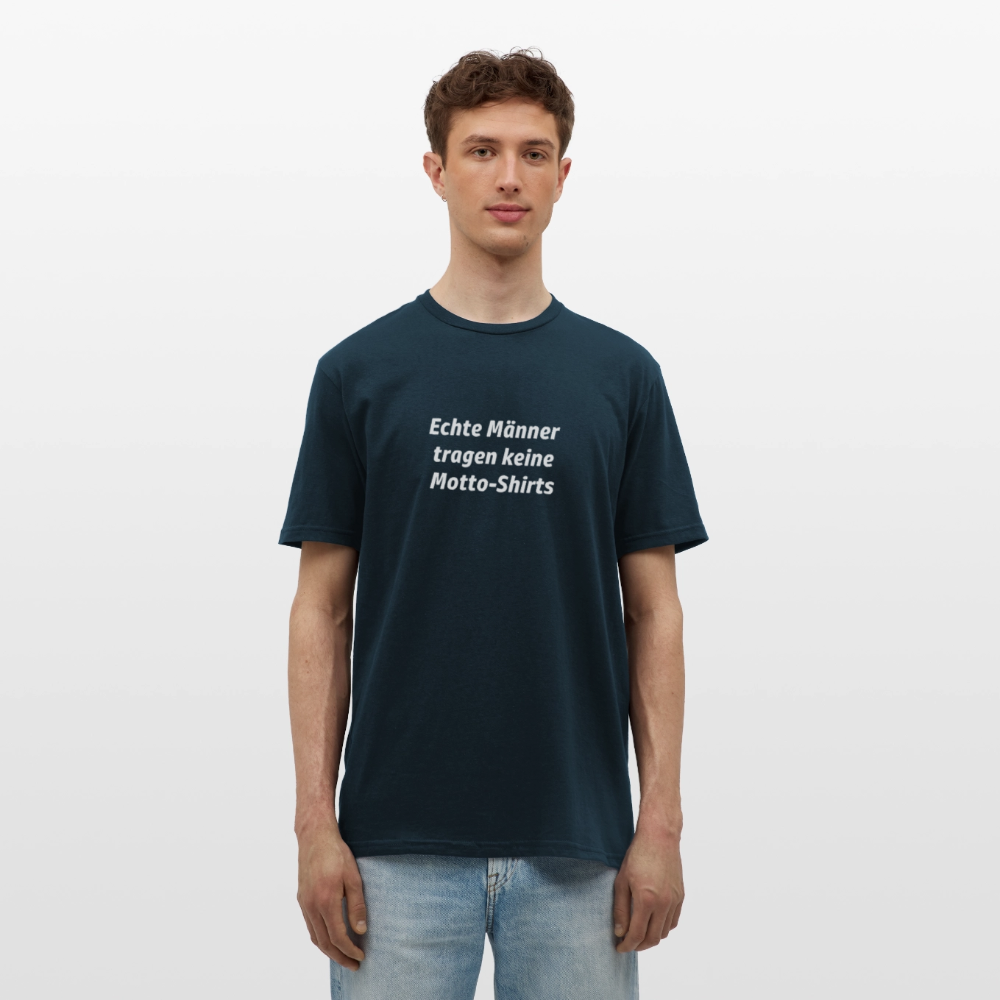 Echte Männer tragen keine Motto-Shirts - Navy